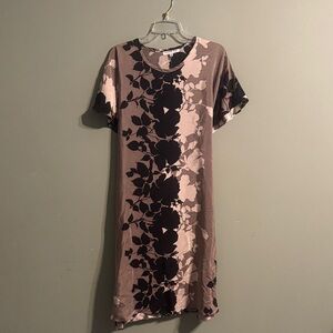 Christopher Deane (Anthropologie) Floral Print Short Sleeve Dress